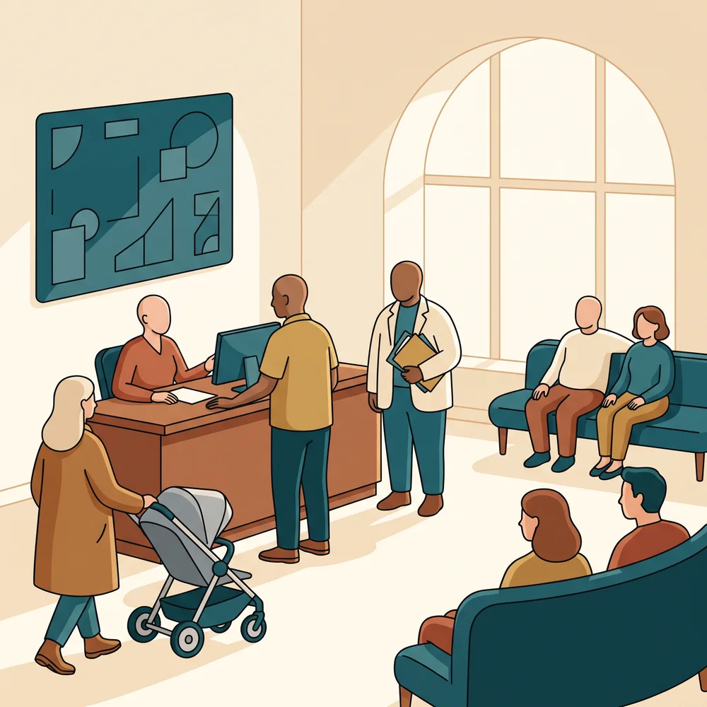 Between jobs illustration
