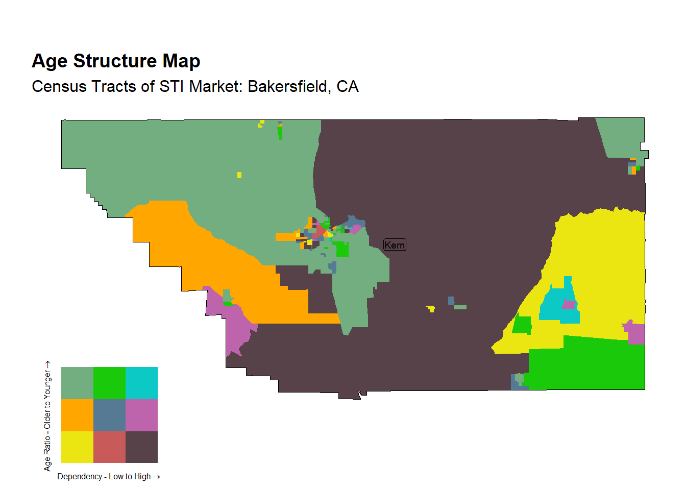 Age Structure Class by Census Tract