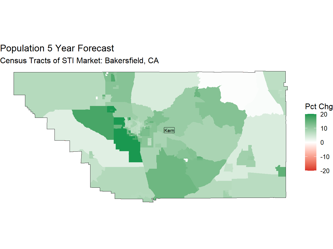5 Year Percentage Change Thematic