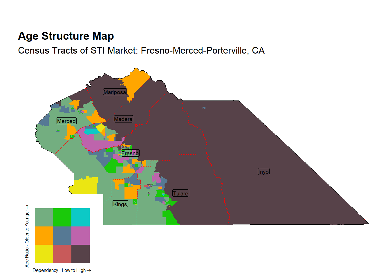 Age Structure Class by Census Tract