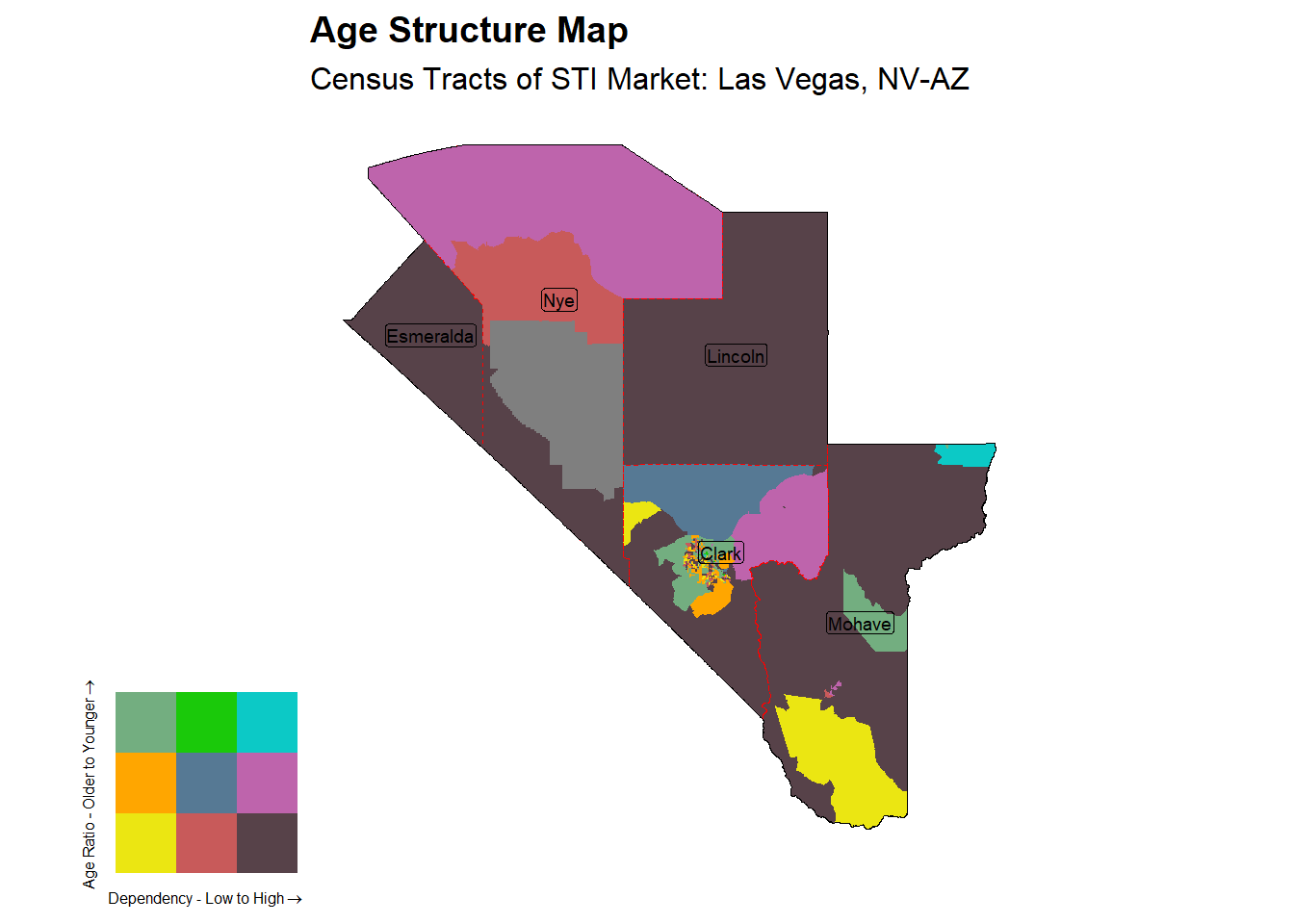 Age Structure Class by Census Tract