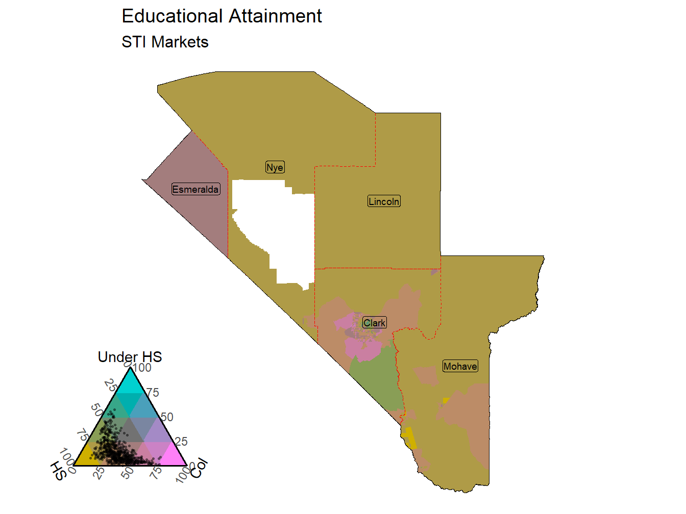 Educational Attainment Tricolor