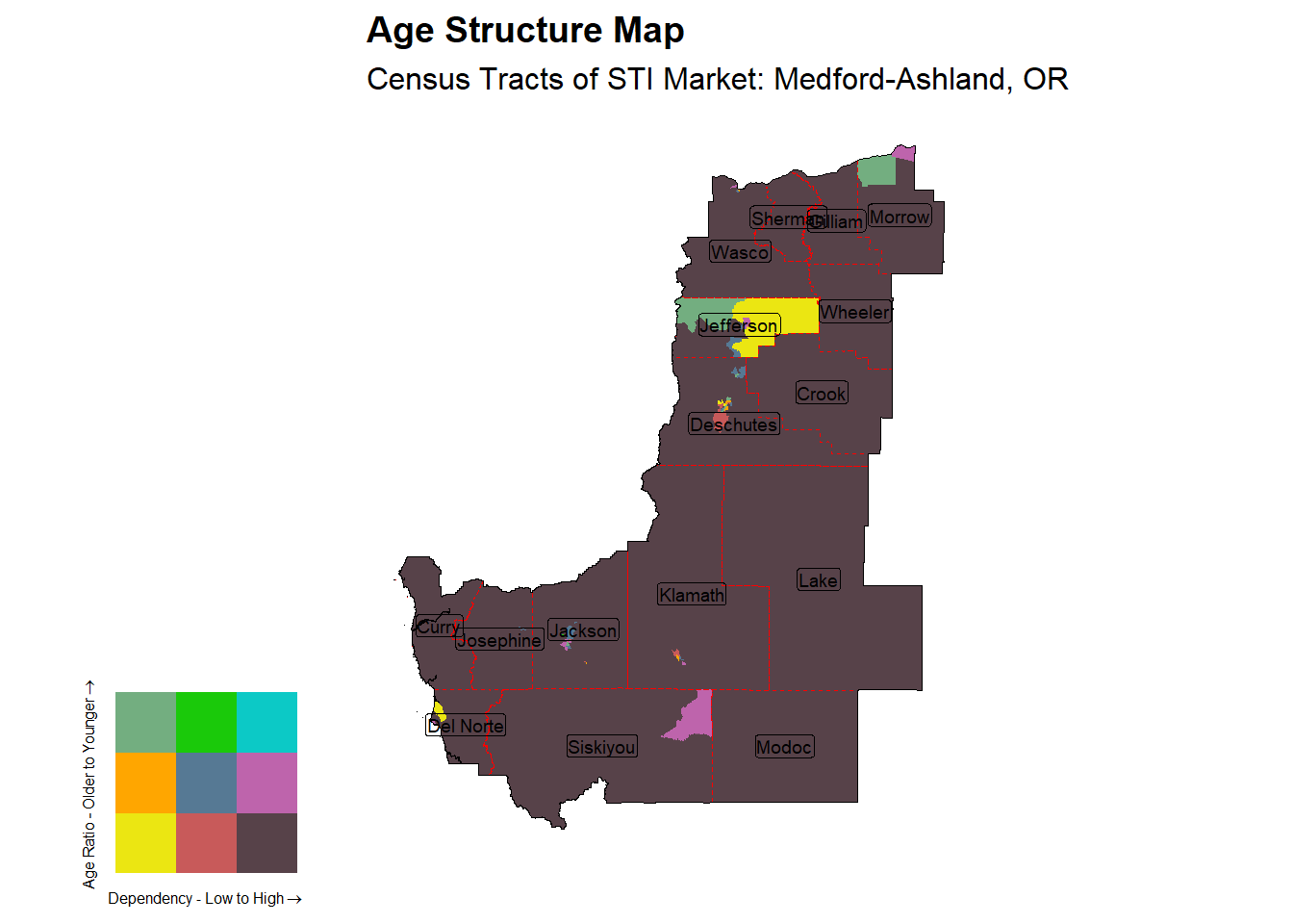 Age Structure Class by Census Tract