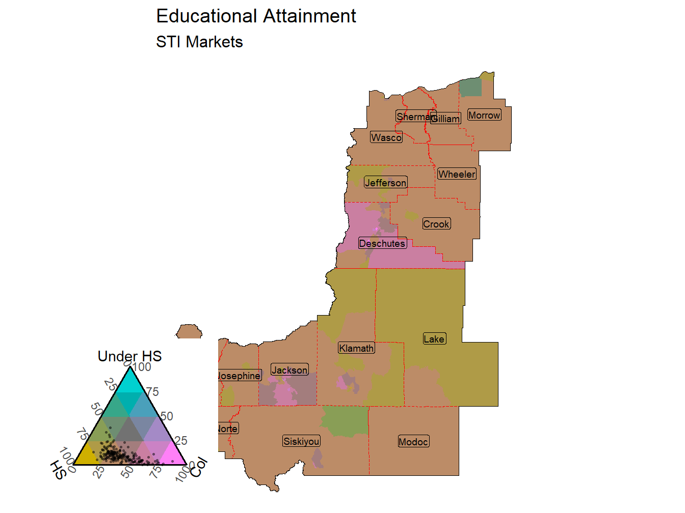 Educational Attainment Tricolor