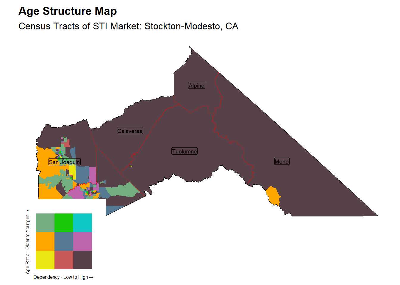 Age Structure Class by Census Tract