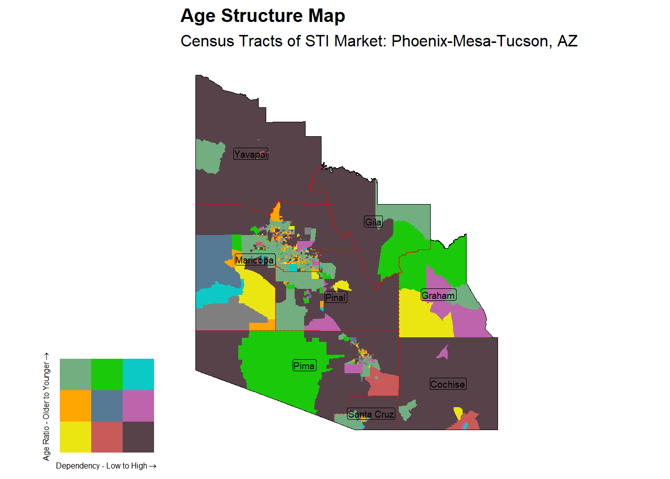 Age Structure Class by Census Tract