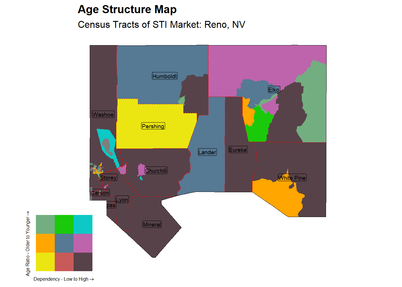 Age Structure Class by Census Tract