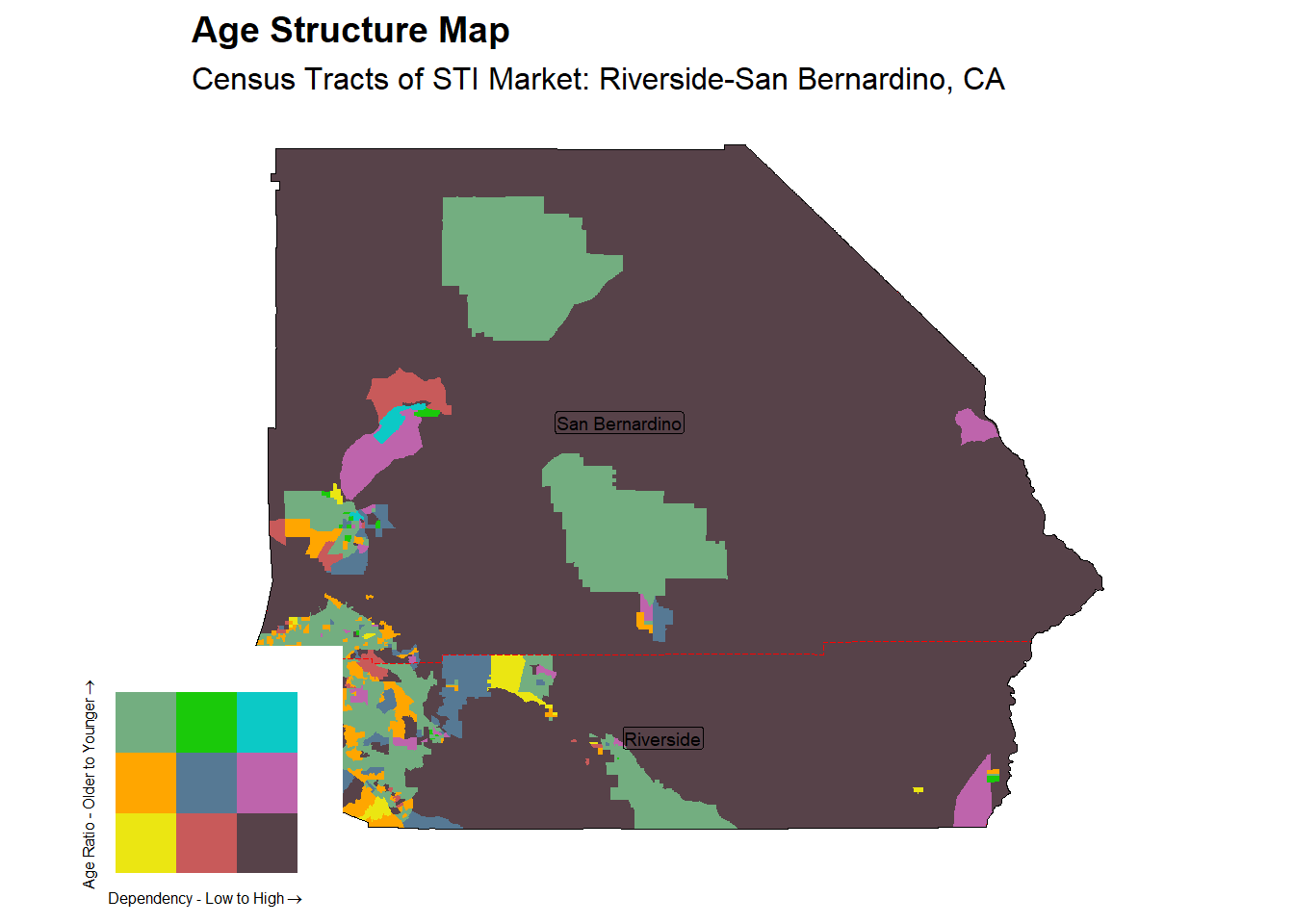 Age Structure Class by Census Tract