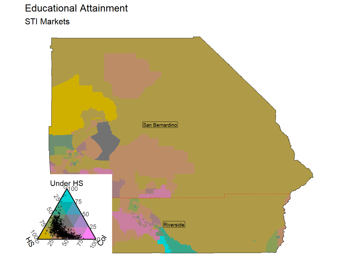Educational Attainment Tricolor