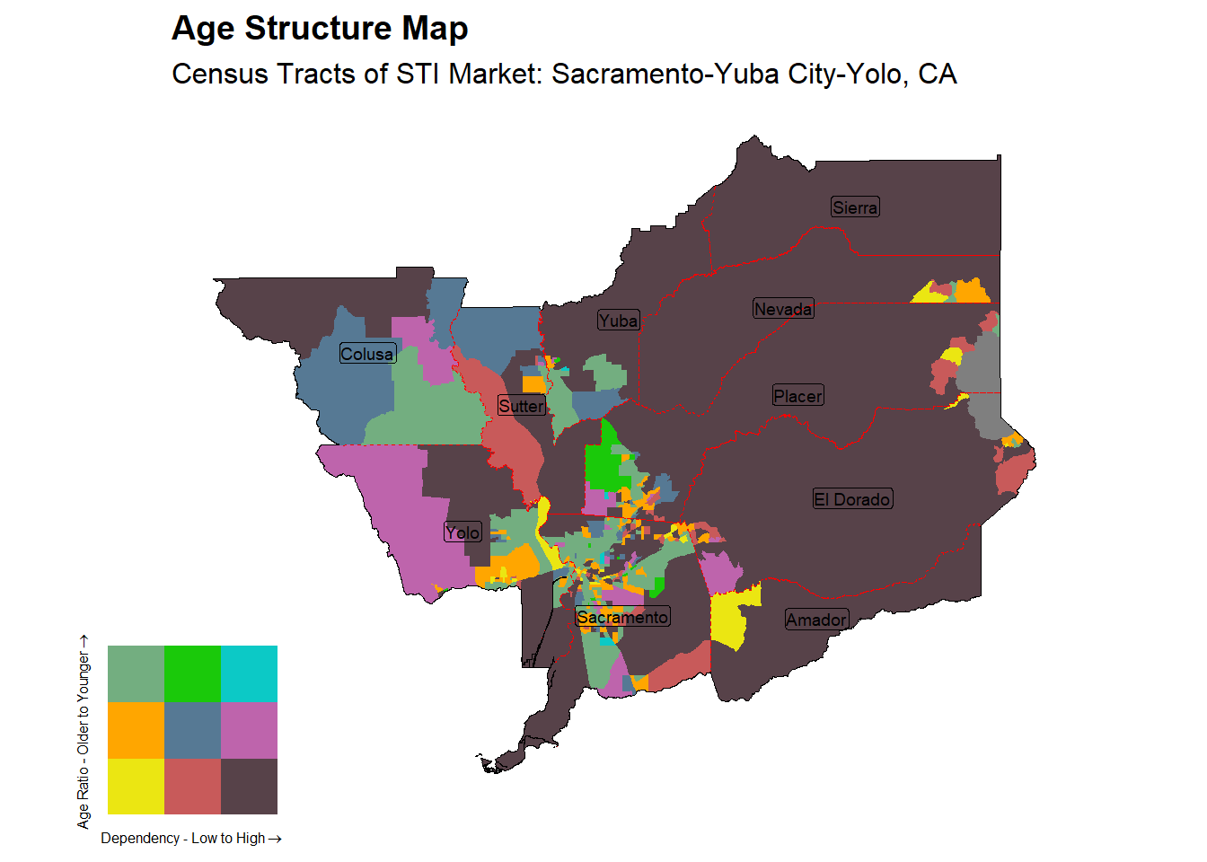 Age Structure Class by Census Tract