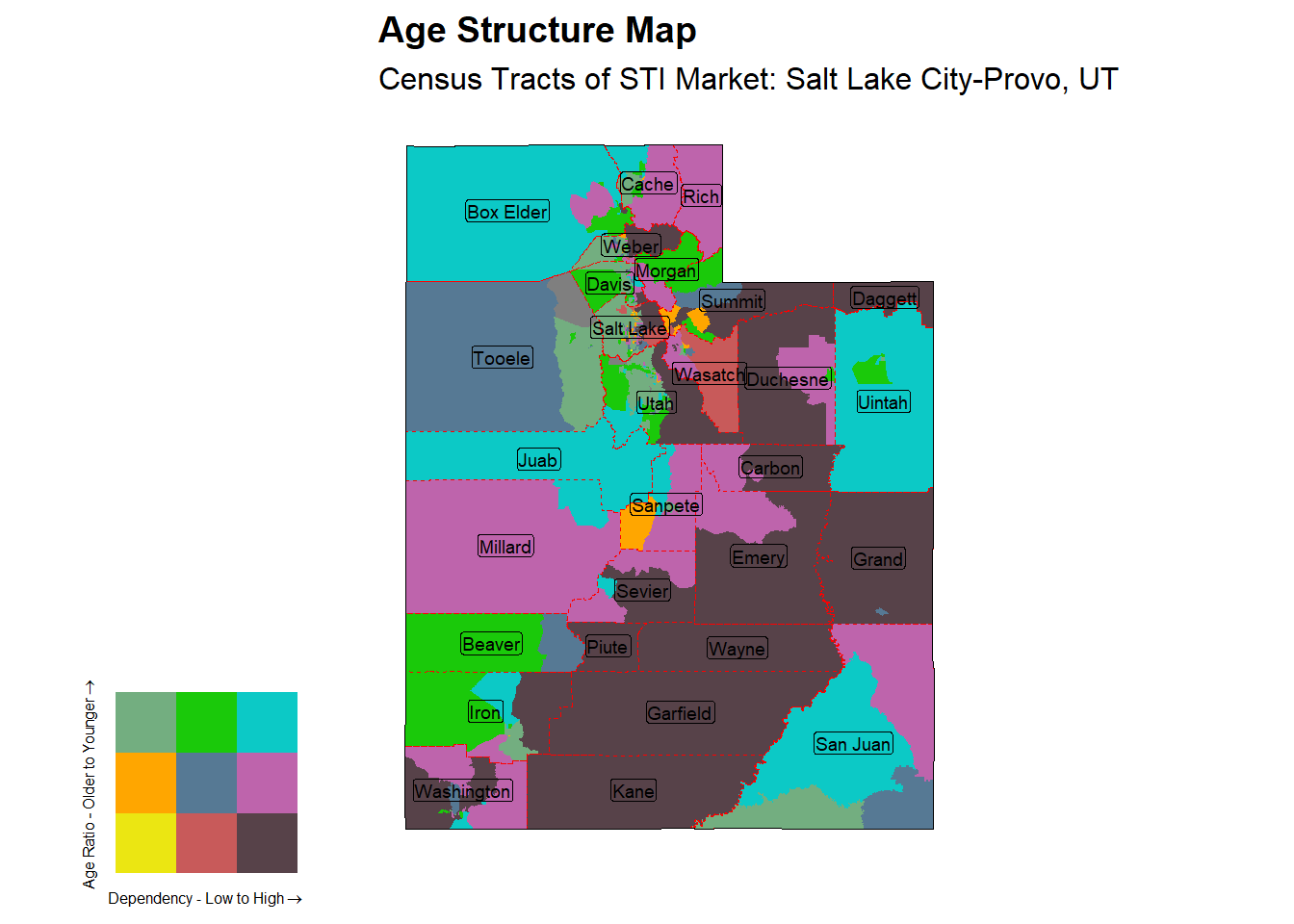 Age Structure Class by Census Tract