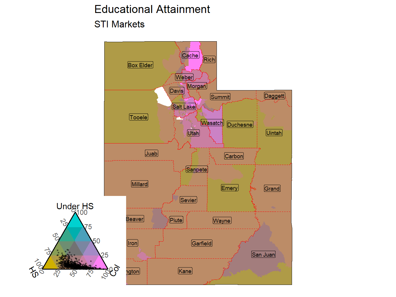 Educational Attainment Tricolor