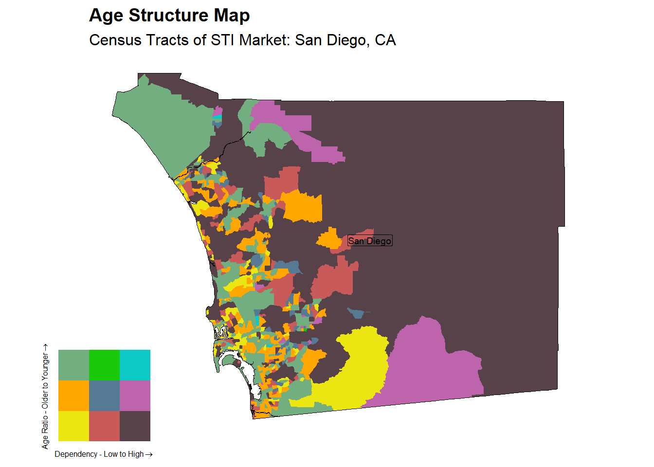 Age Structure Class by Census Tract