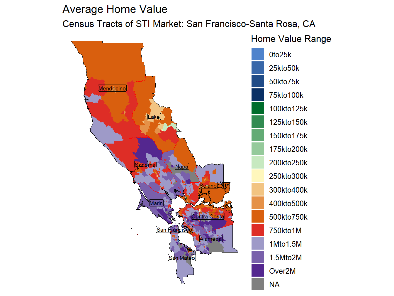 Home Value Thematic