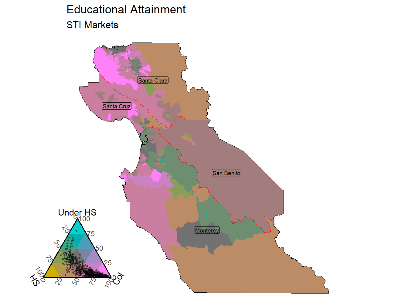 Educational Attainment Tricolor