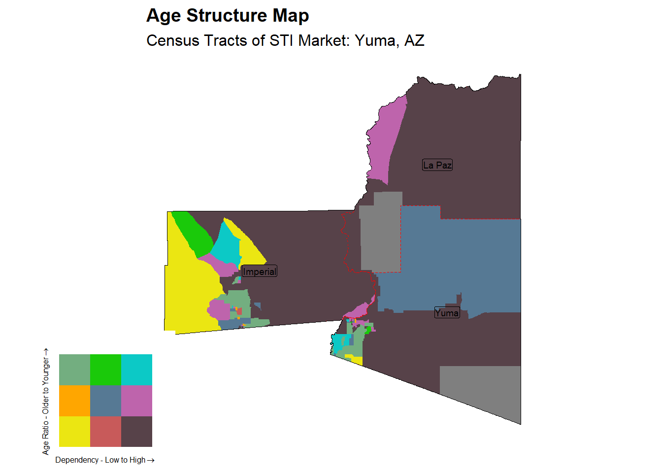 Age Structure Class by Census Tract