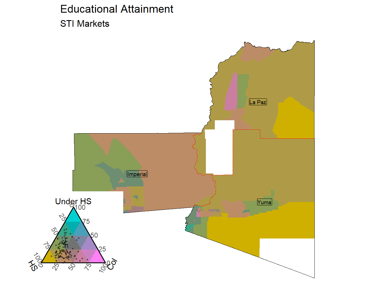 Educational Attainment Tricolor