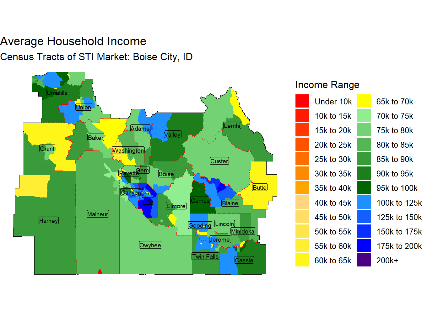 Household Income Thematic