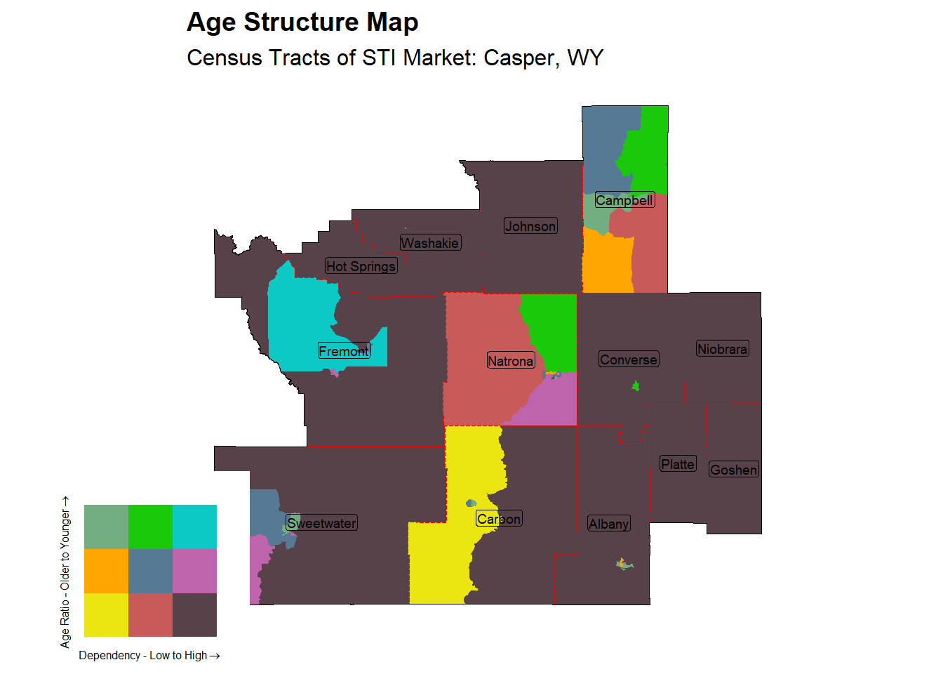 Age Structure Class by Census Tract