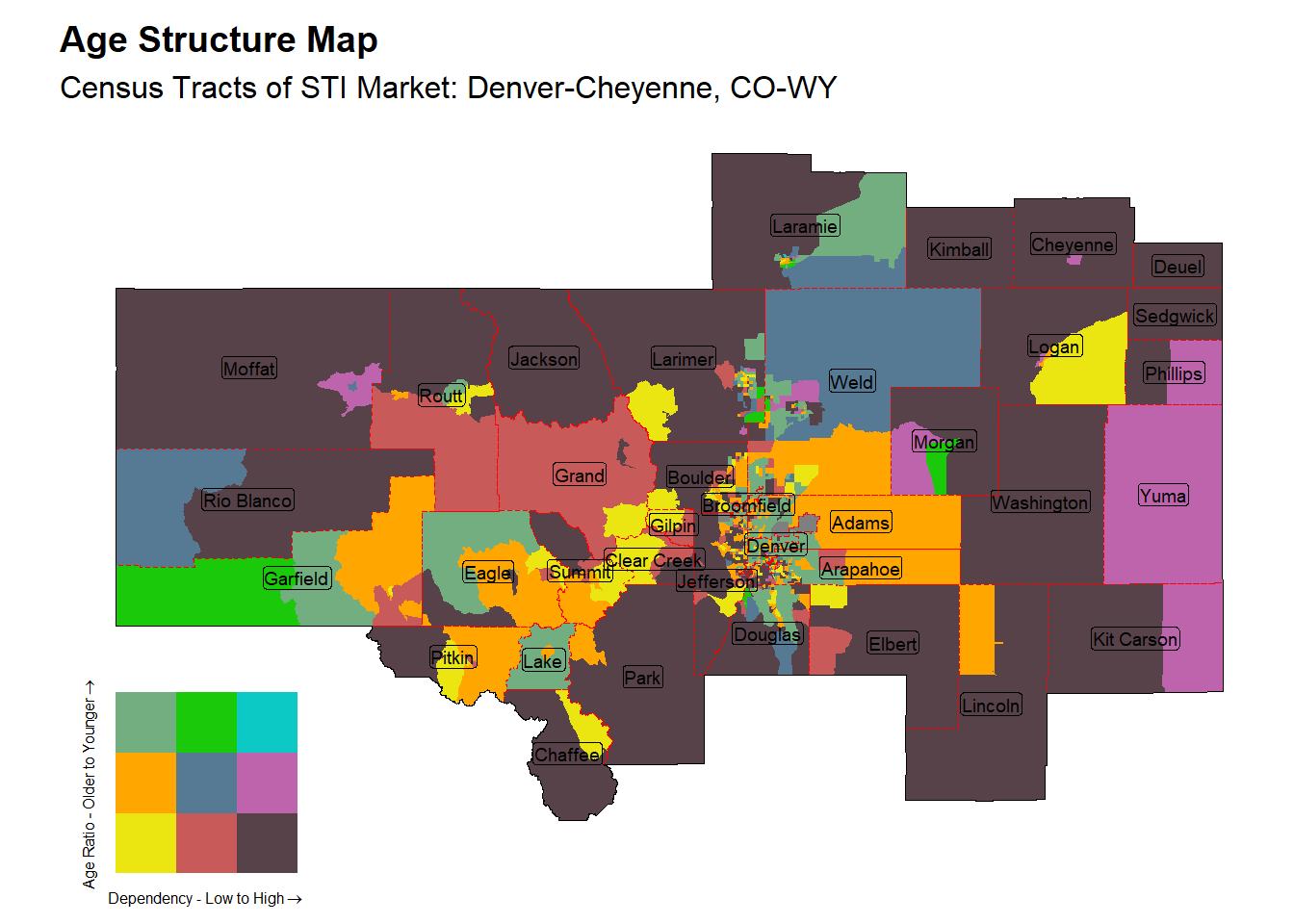Age Structure Class by Census Tract