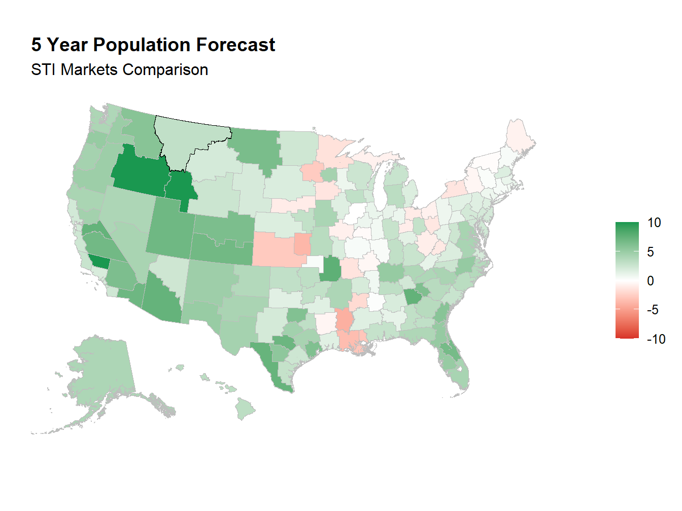 5 year Forecast Market Map