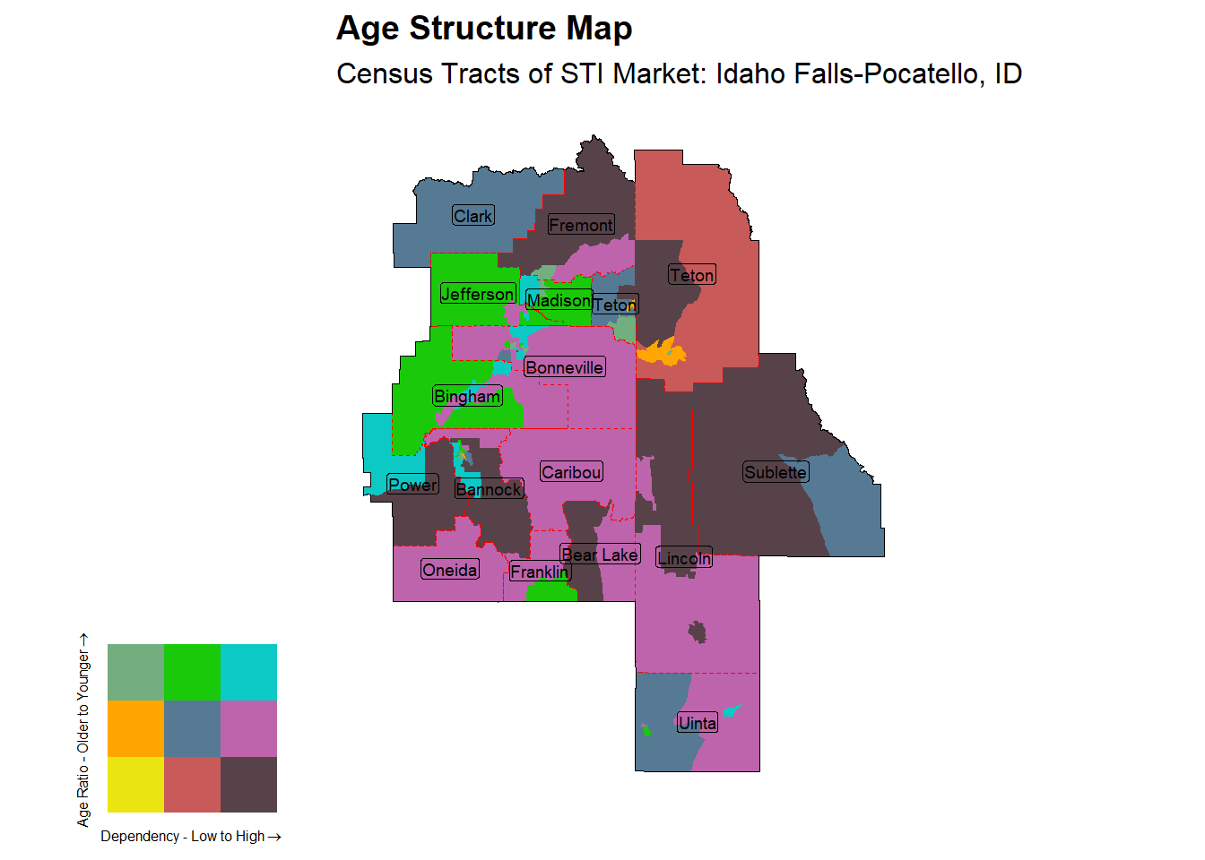 Age Structure Class by Census Tract