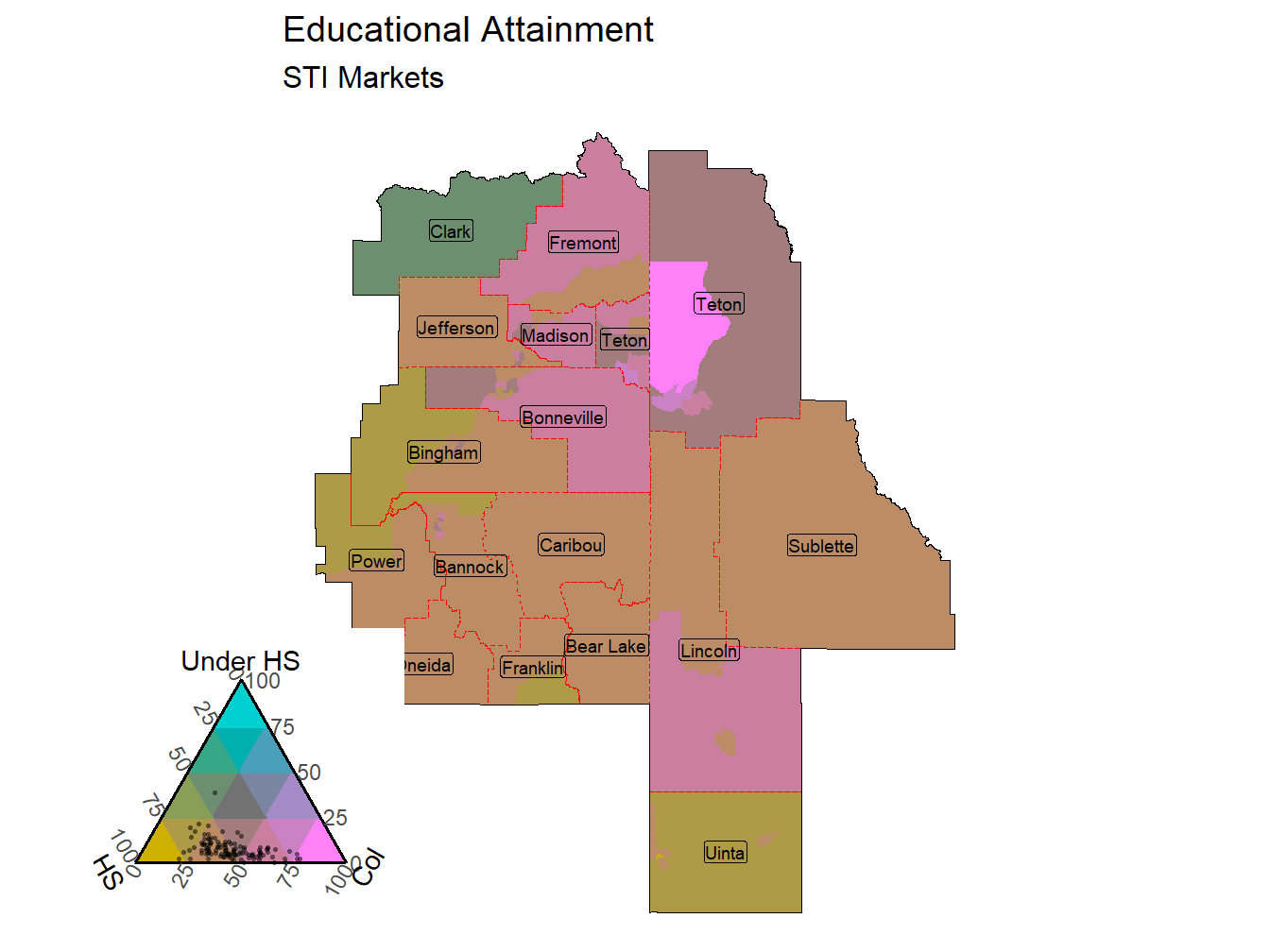 Educational Attainment Tricolor