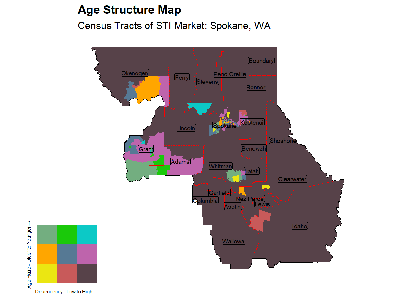 Age Structure Class by Census Tract