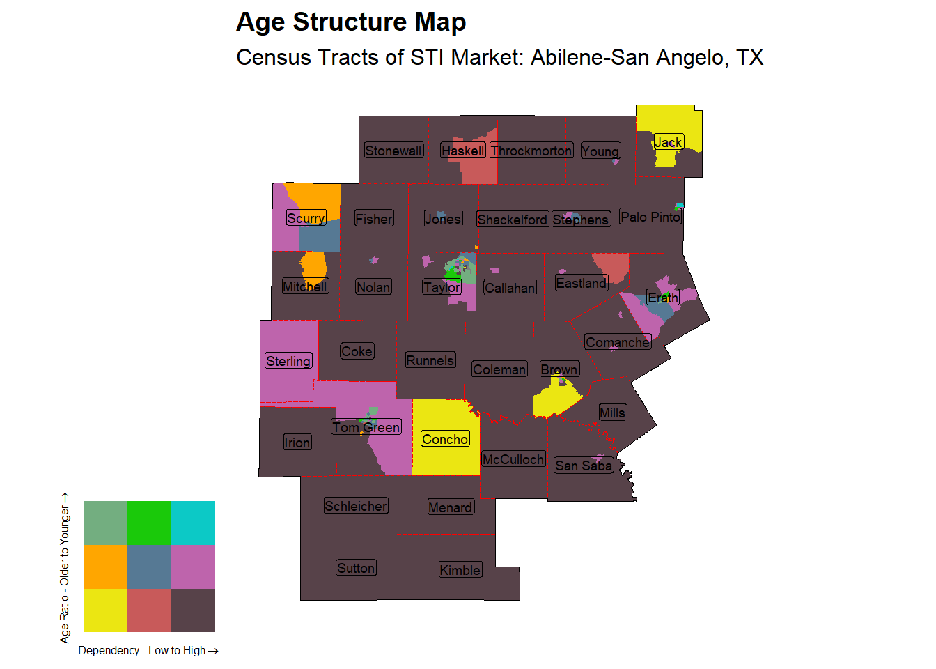 Age Structure Class by Census Tract
