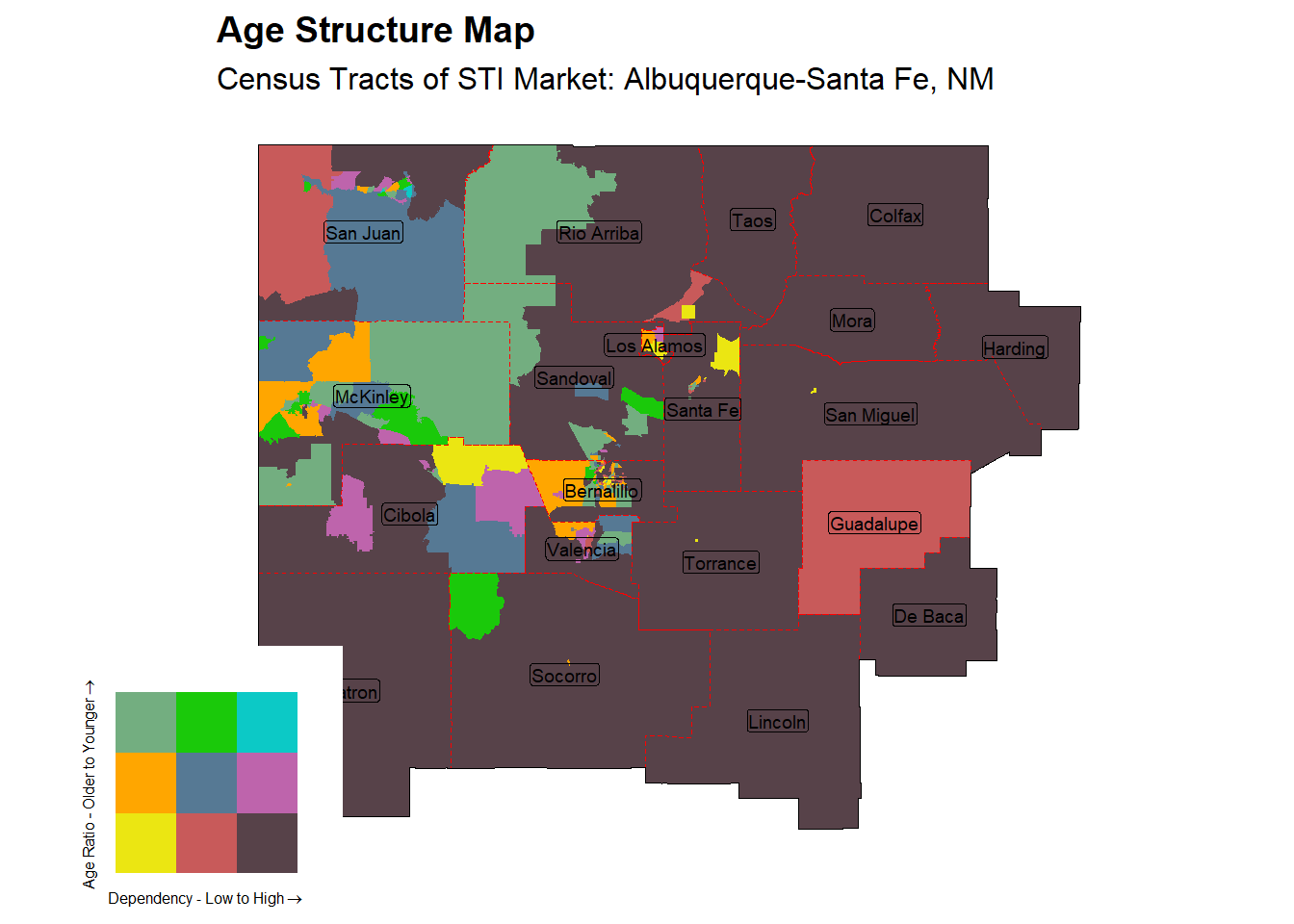 Age Structure Class by Census Tract