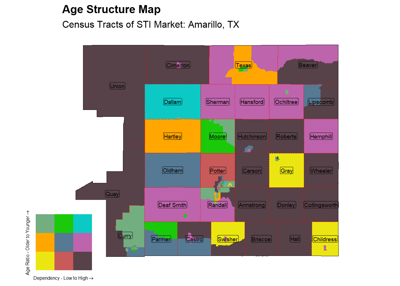 Age Structure Class by Census Tract