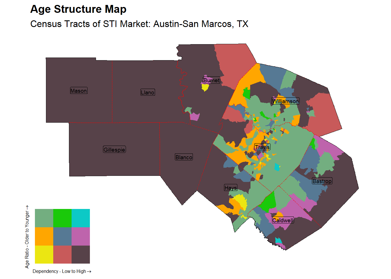 Age Structure Class by Census Tract