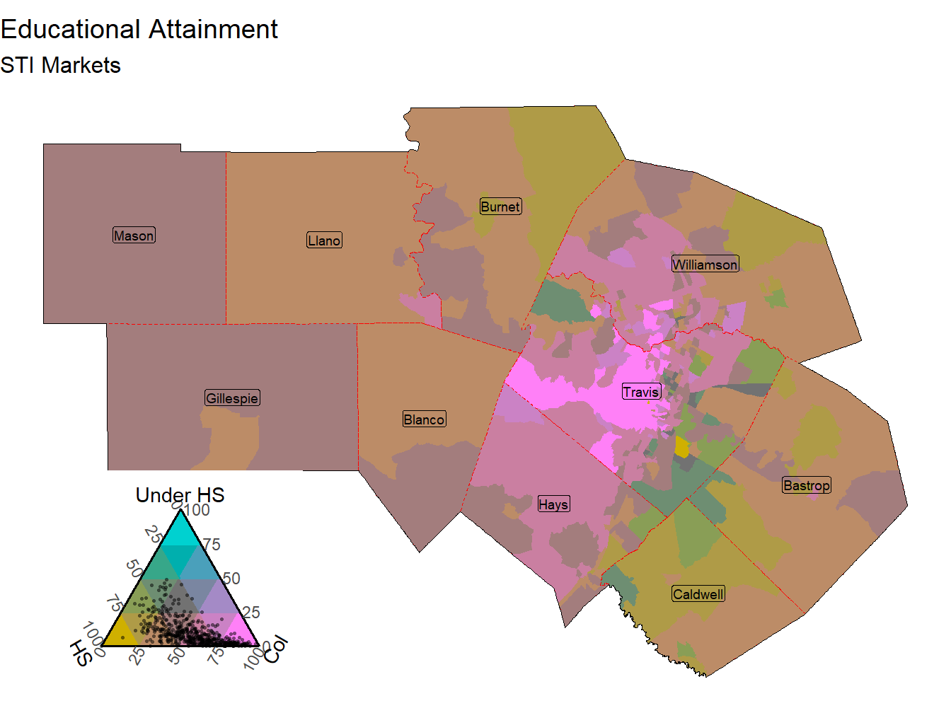 Educational Attainment Tricolor