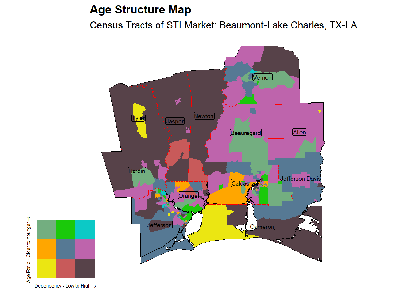 Age Structure Class by Census Tract