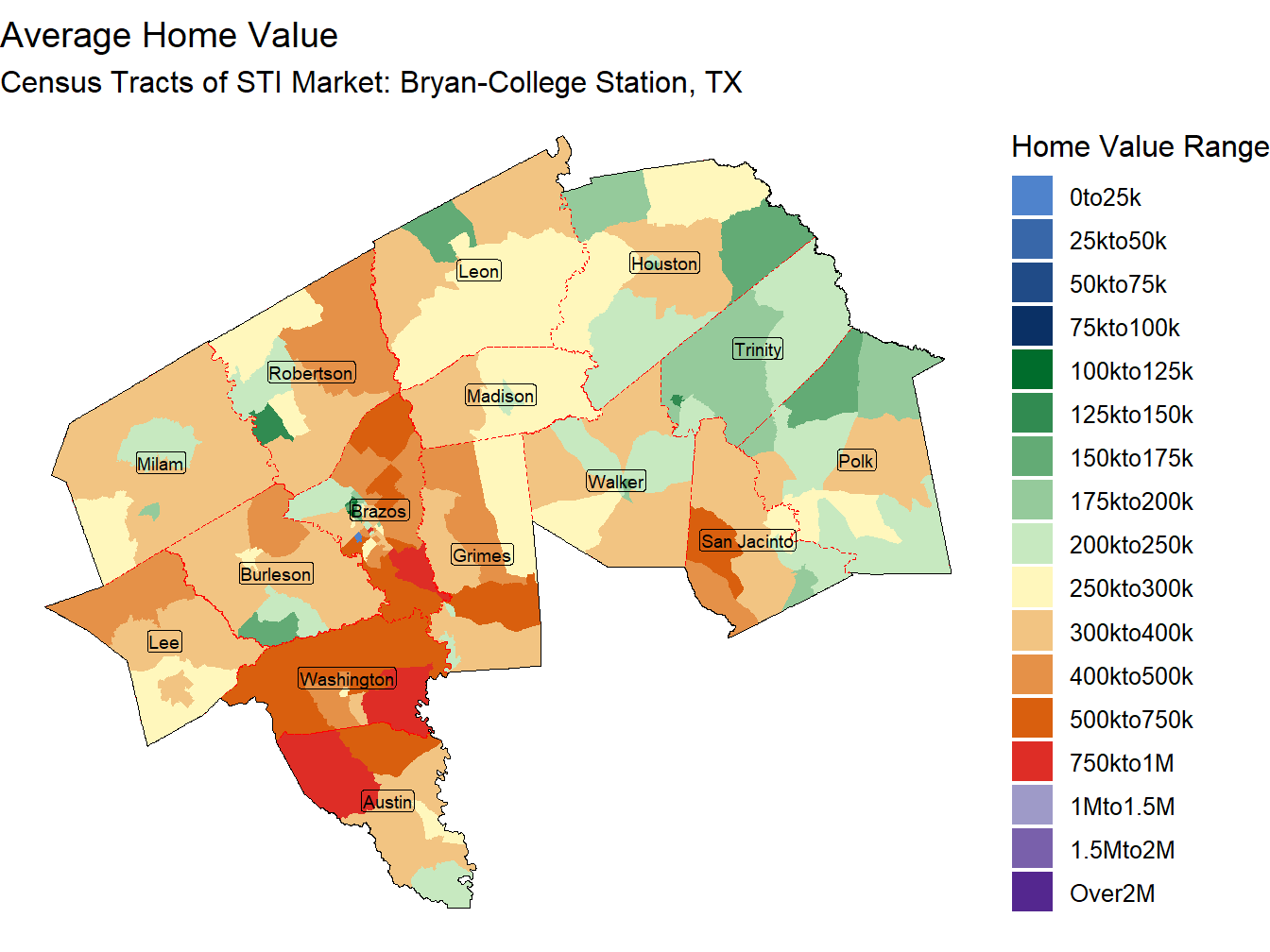 Home Value Thematic