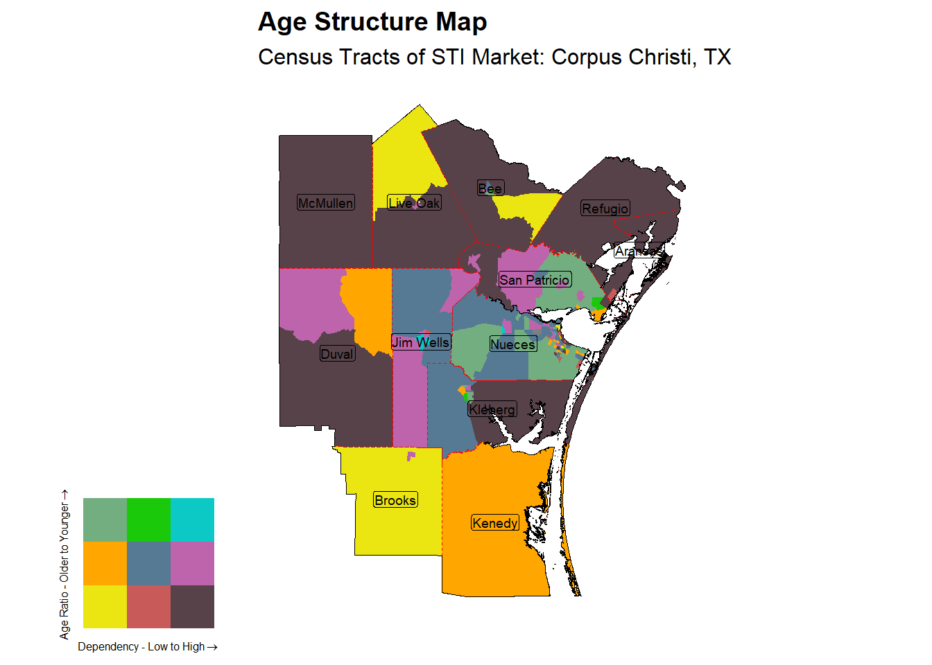 Age Structure Class by Census Tract