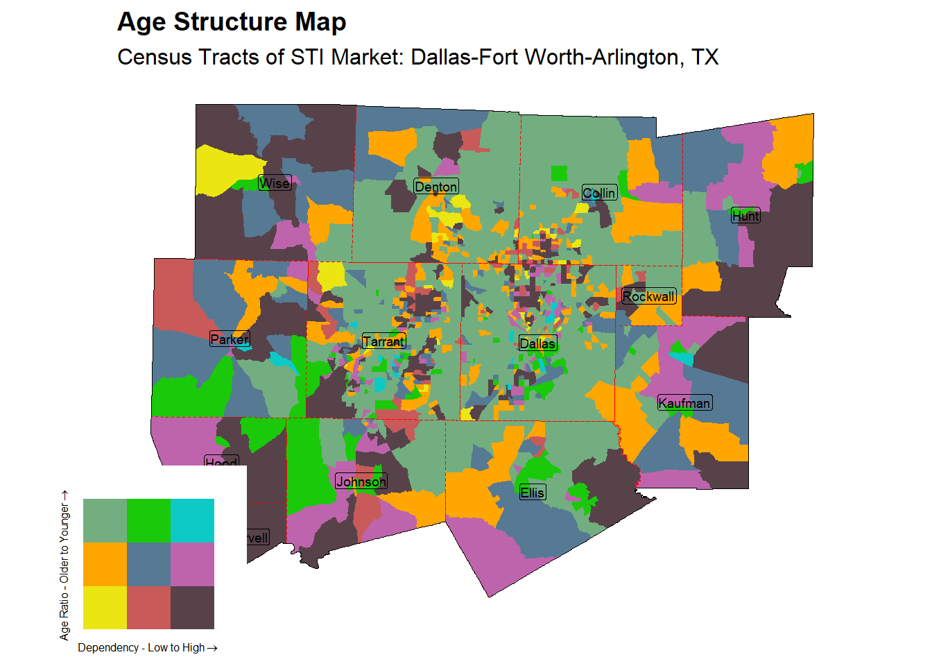 Age Structure Class by Census Tract