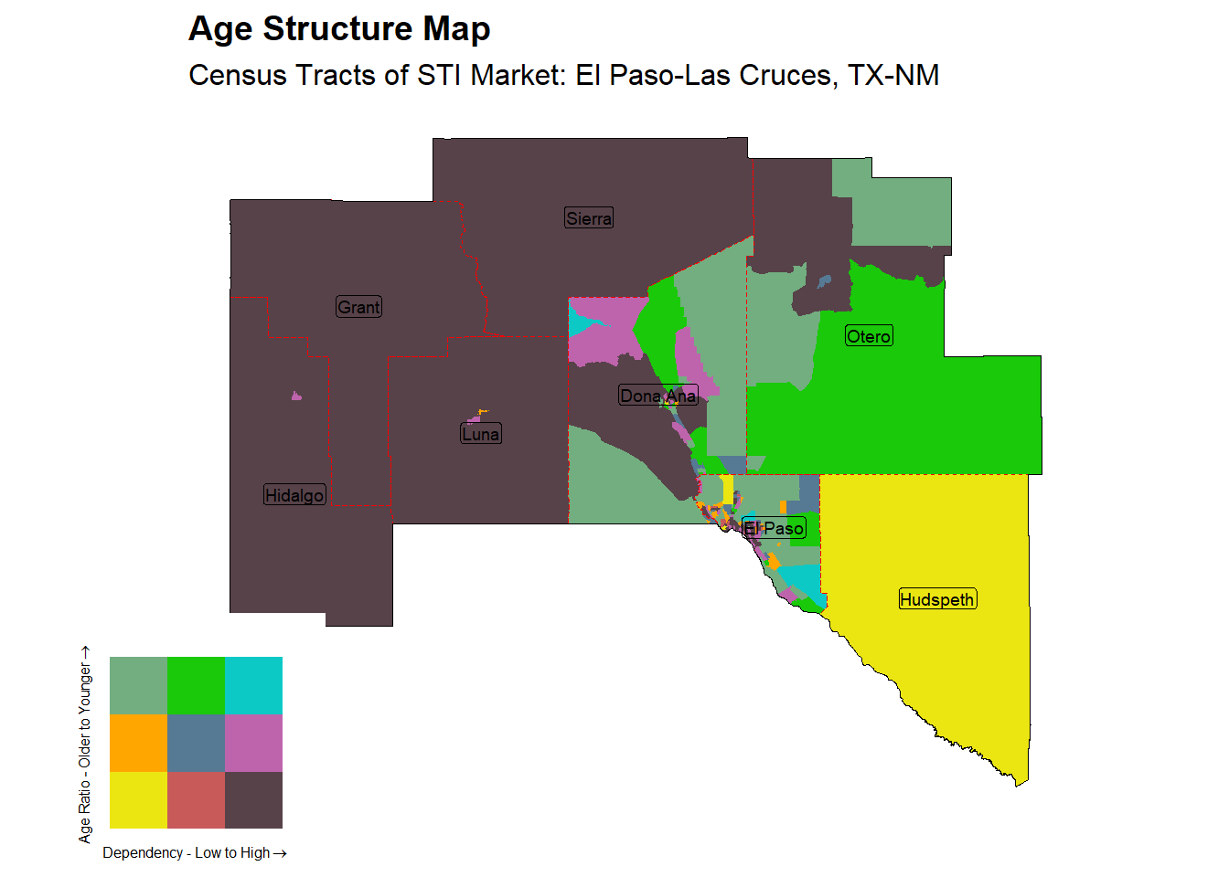 Age Structure Class by Census Tract