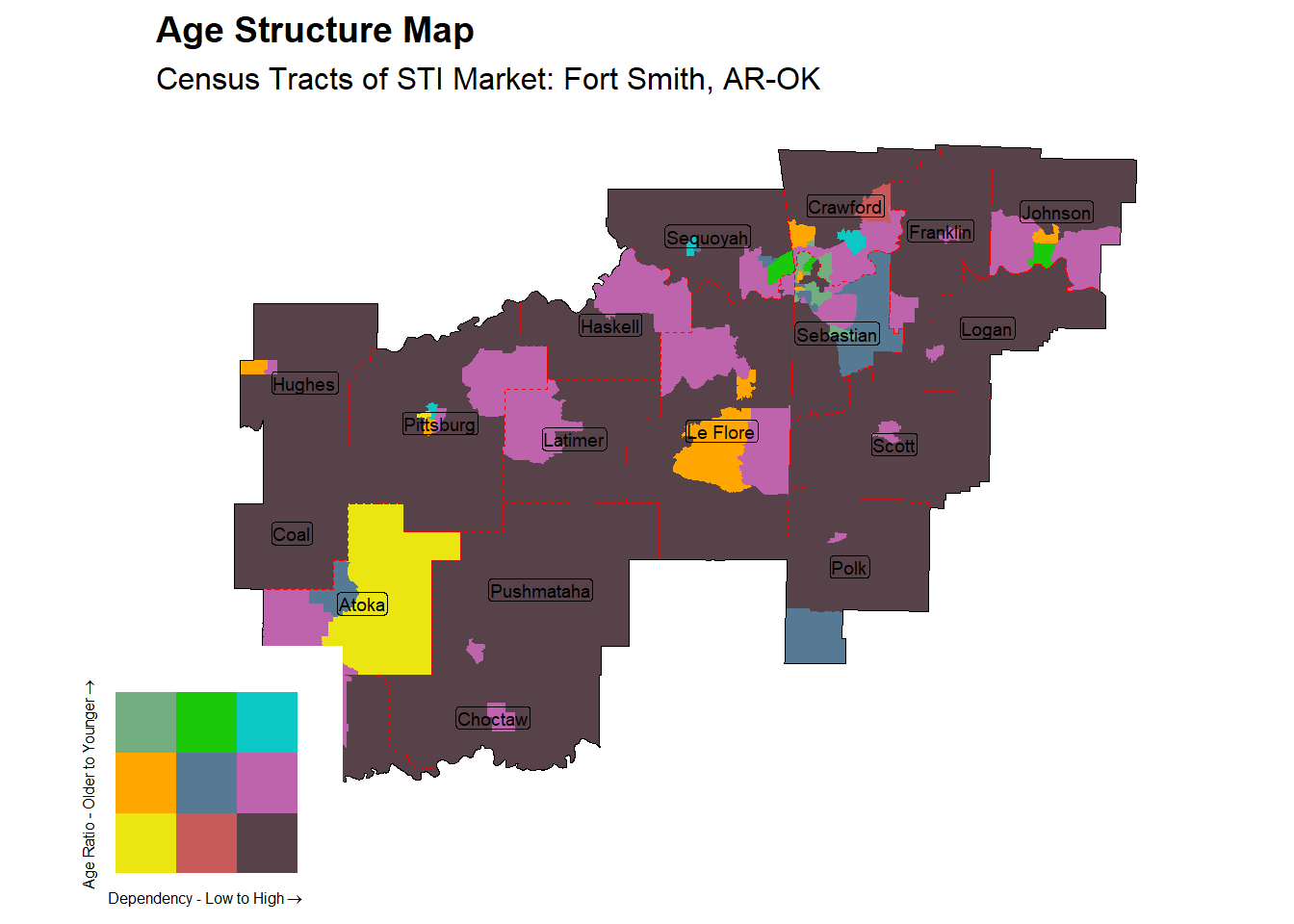 Age Structure Class by Census Tract
