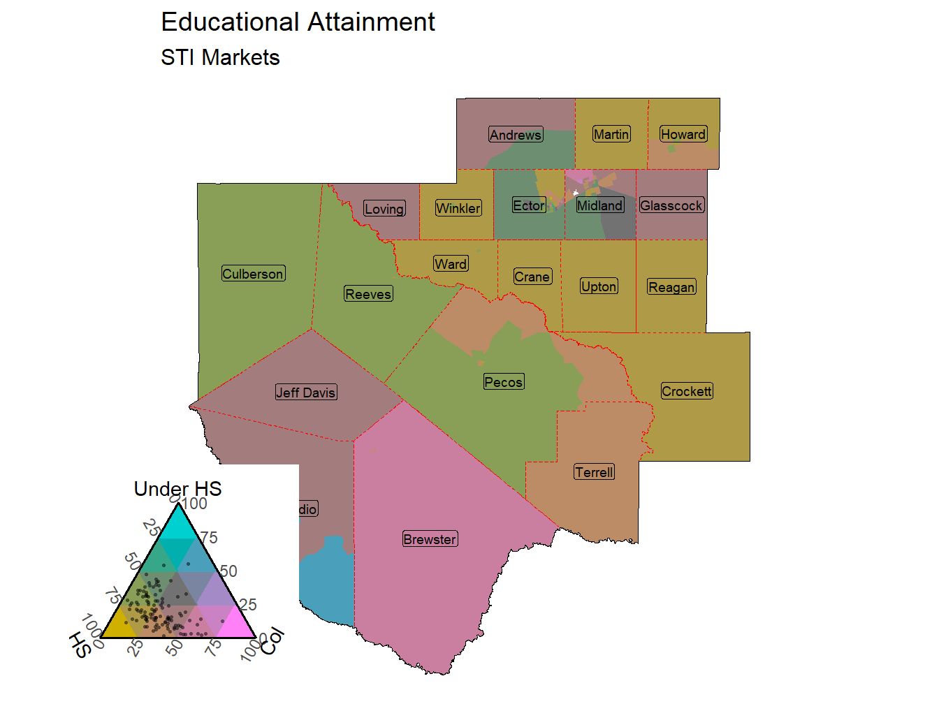 Educational Attainment Tricolor