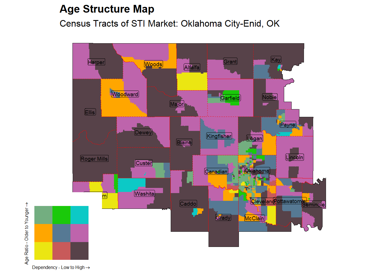 Age Structure Class by Census Tract