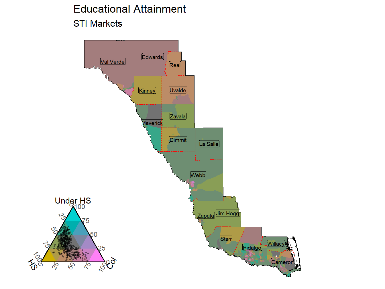 Educational Attainment Tricolor