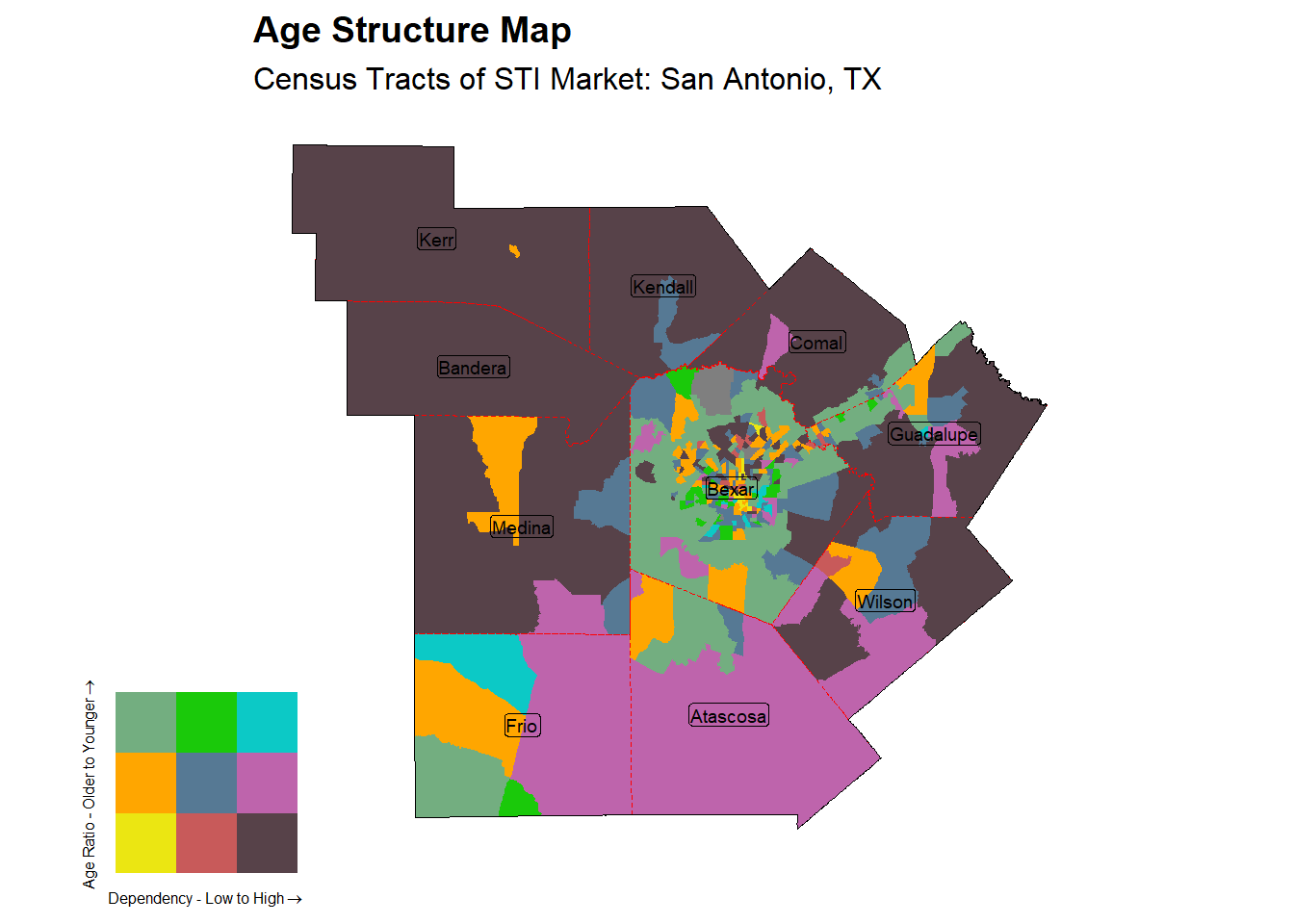 Age Structure Class by Census Tract