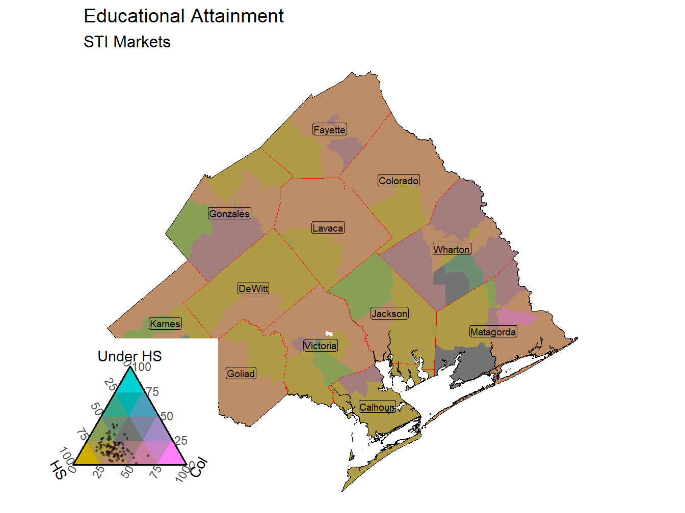 Educational Attainment Tricolor