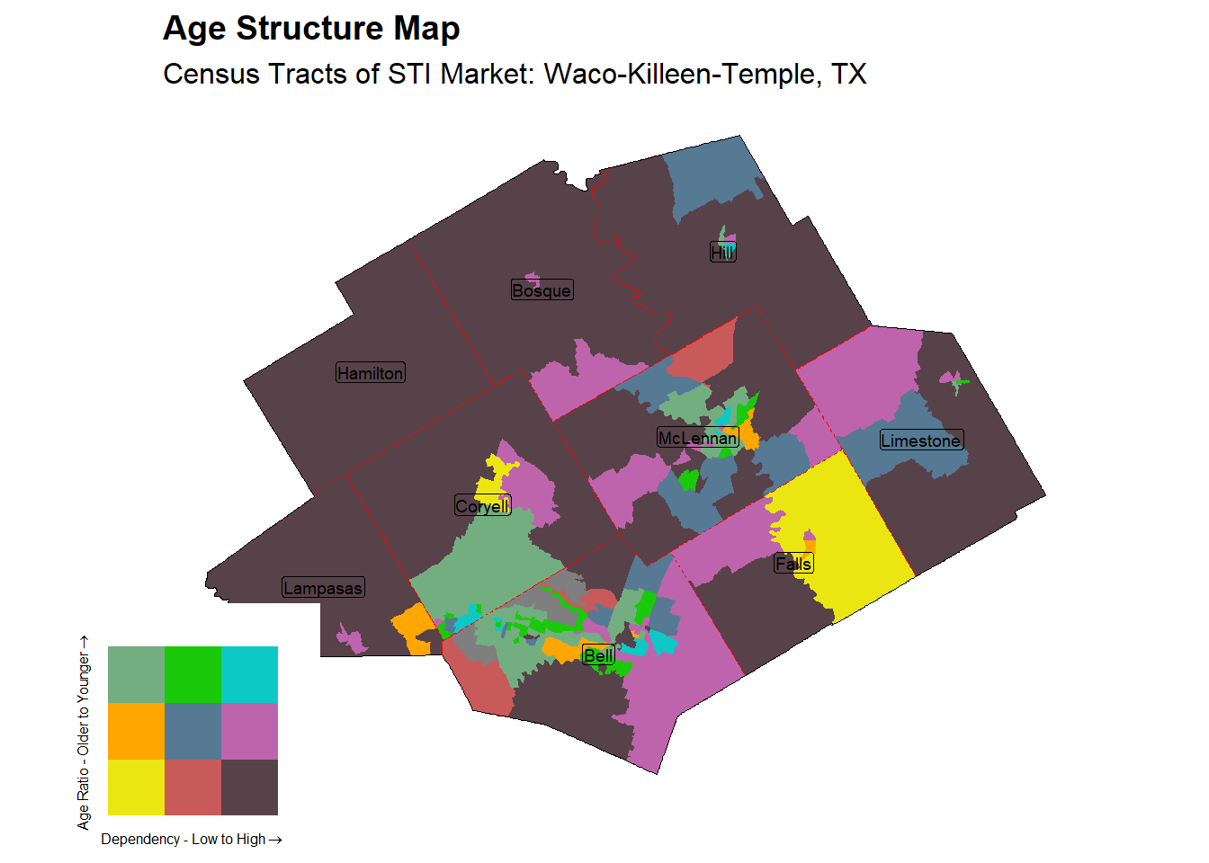Age Structure Class by Census Tract