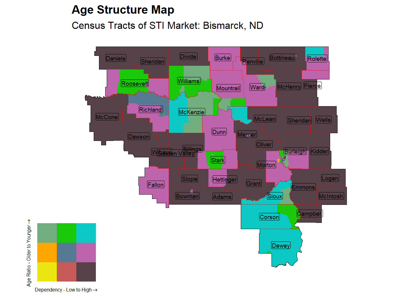 Age Structure Class by Census Tract