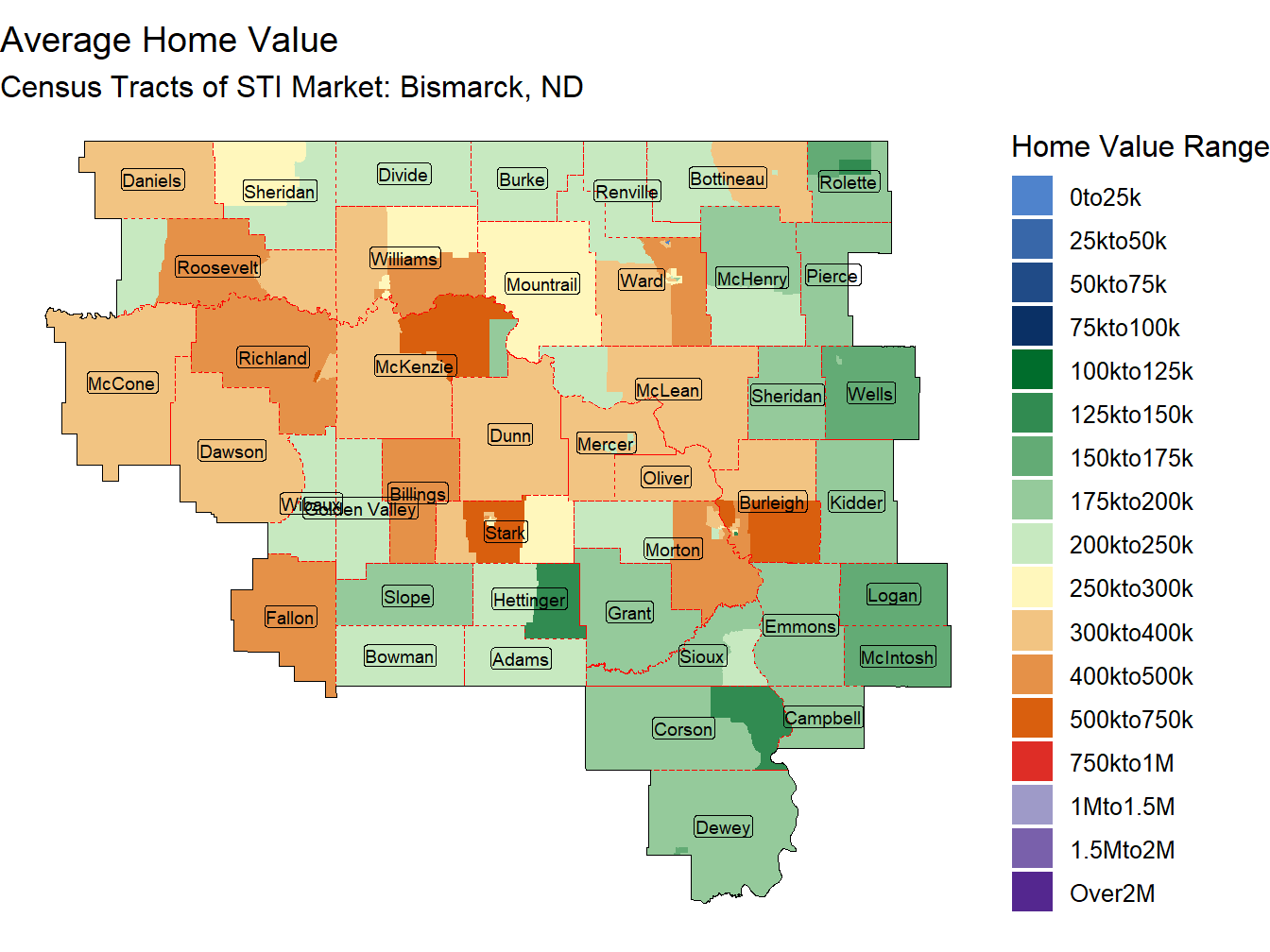 Home Value Thematic