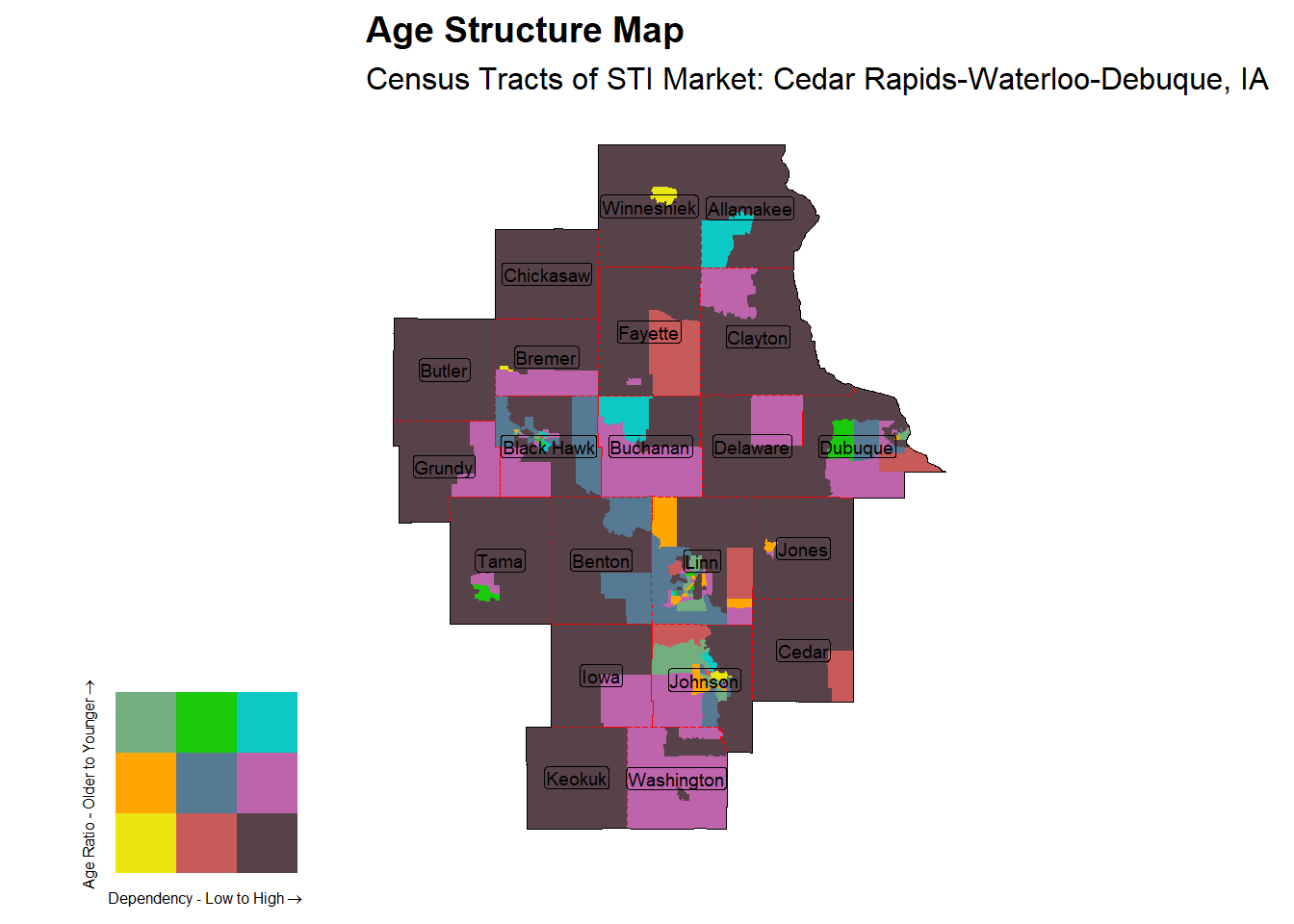 Age Structure Class by Census Tract