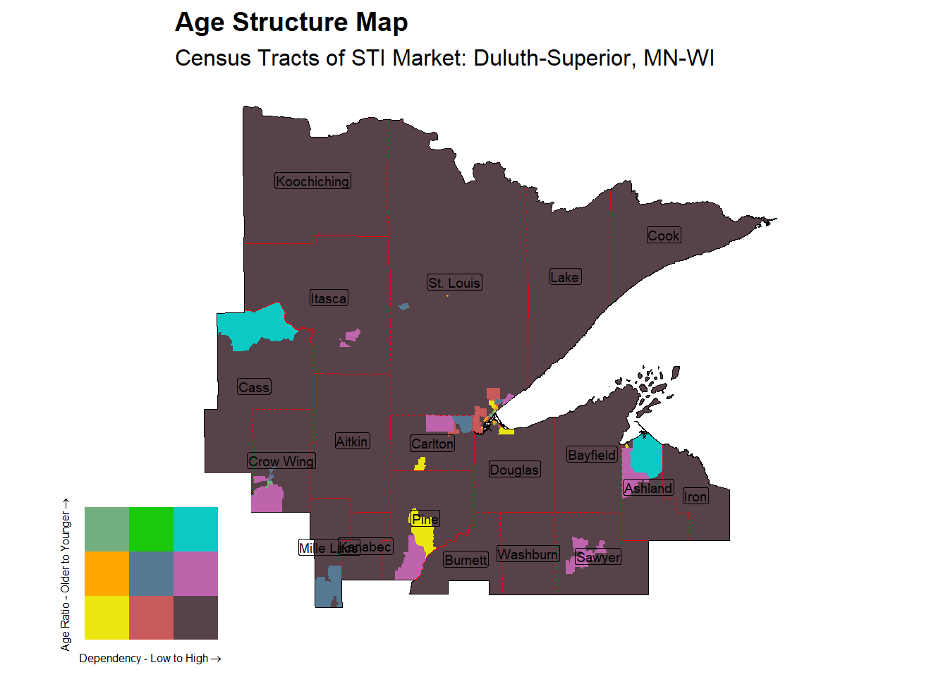 Age Structure Class by Census Tract