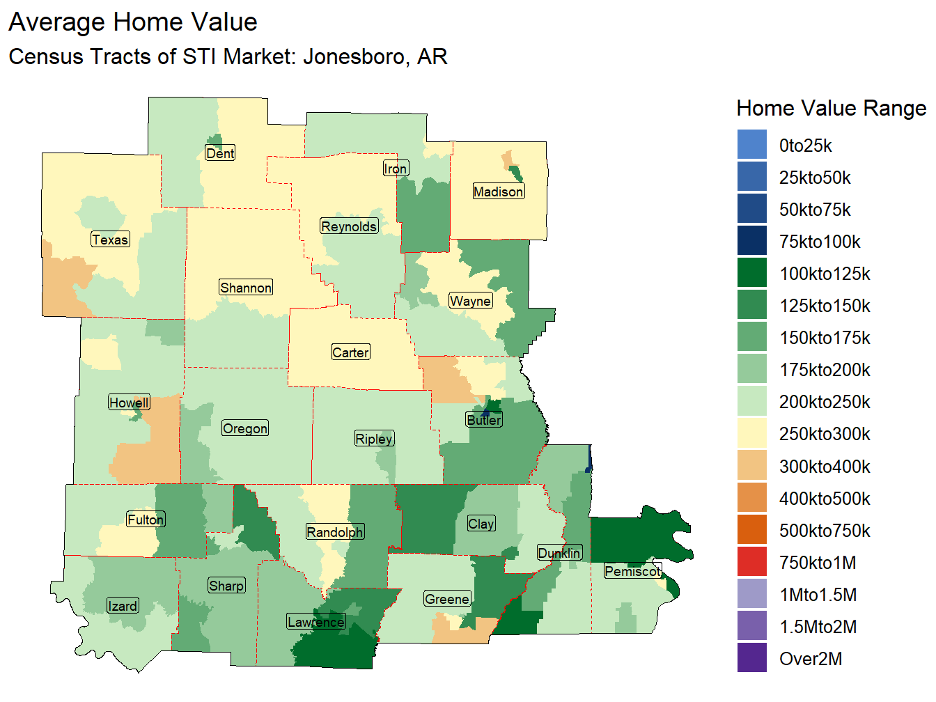 Home Value Thematic